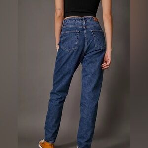 BDG Urban Outfitters Dark Wash Mom High Rise Straight Leg Blue Jeans
